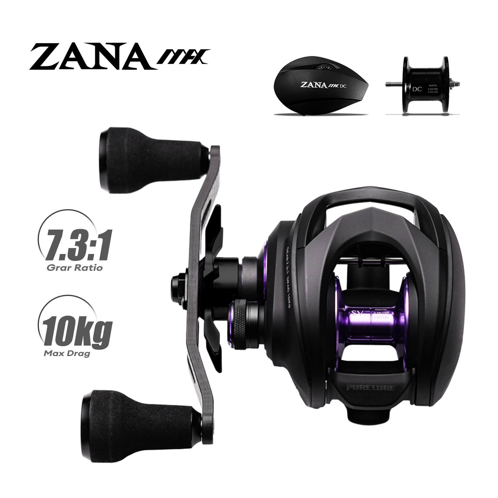 Kastking Reel Zephyr - PURELURE ZANA MAX 10KG SV+DC デュアルモード