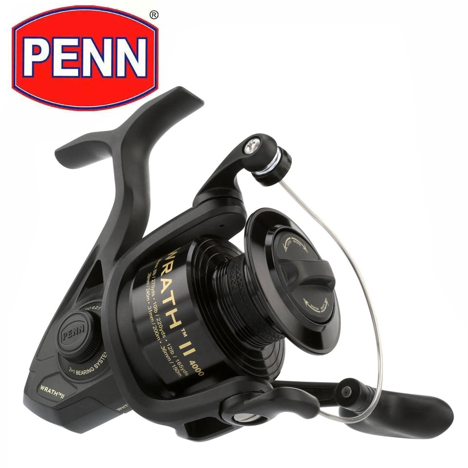 Penn Reel Battle - PENN WRATH II スピニングリール 2500-8000 軽量耐腐食ボディ