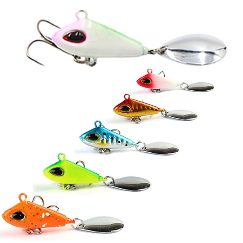Fishing Lure Crankbait - 1pc 6/11/18/22 グラム VIB クランクベイト釣りルアースプーンぐらつき: 究極のスピンジグスピナールアー淡水