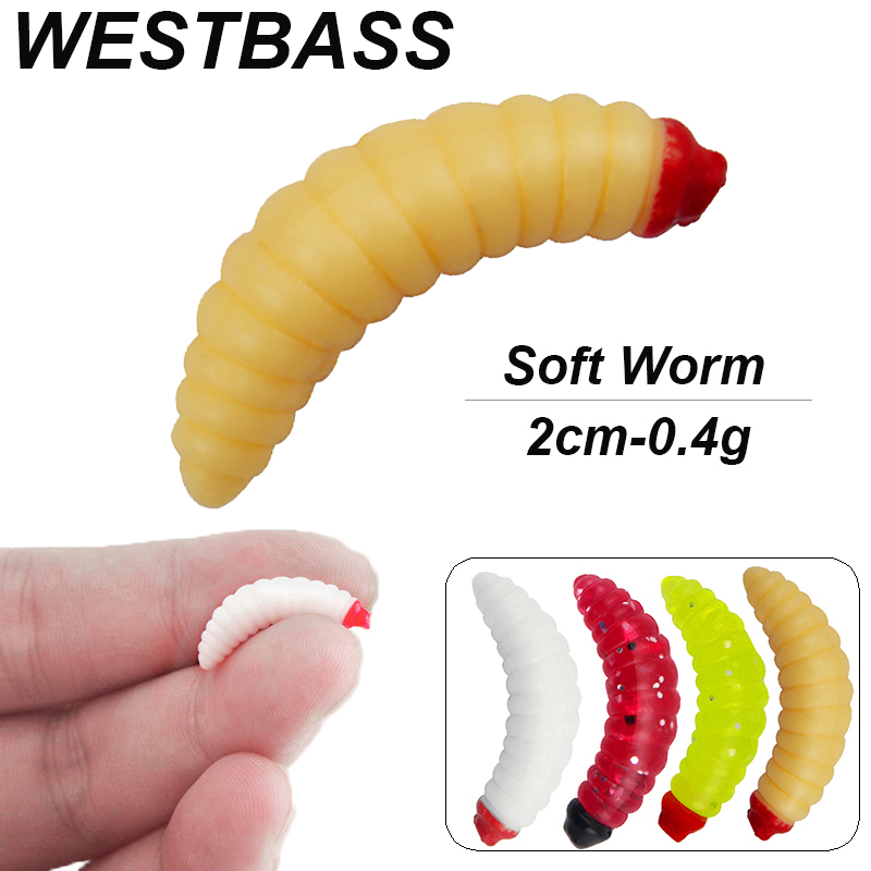 WESTBASS 20/50 個ソフト幼虫スイムベイト 2  - Fishing Lure Soft Plastic のレビューと価格