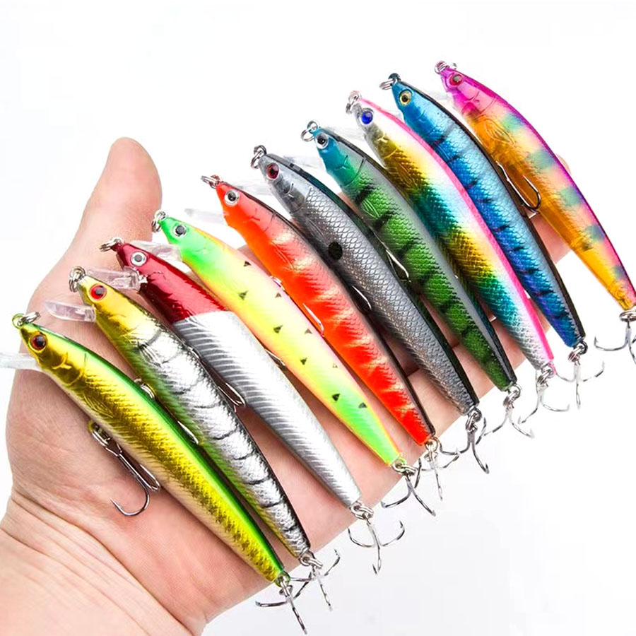 10 個ジャークベイトミノースイムベイト表面クランクベイト釣 - Fishing Lure Spinnerbait のレビューと価格