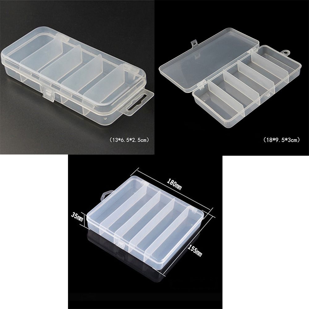 1/3個入り 3サイズのプラスチック製釣り餌、釣り道具箱、透 - Fishing Lure Box のレビューと価格