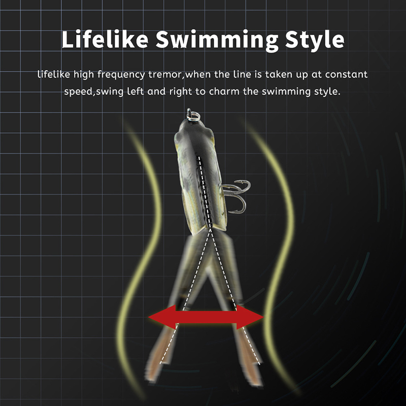 13cm/33g バイオニック2セクションヘアリーテールプラ - Fishing Lure Popper のレビューと価格