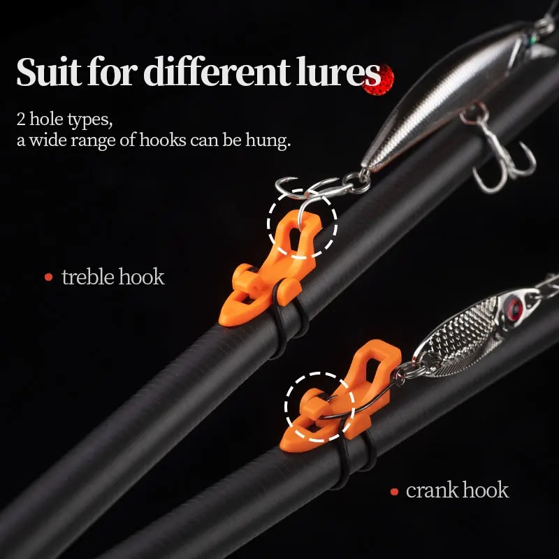 1-10 個釣り竿ポールフックキーパールアーベイトホルダール - Fishing Lure Jig のレビューと価格