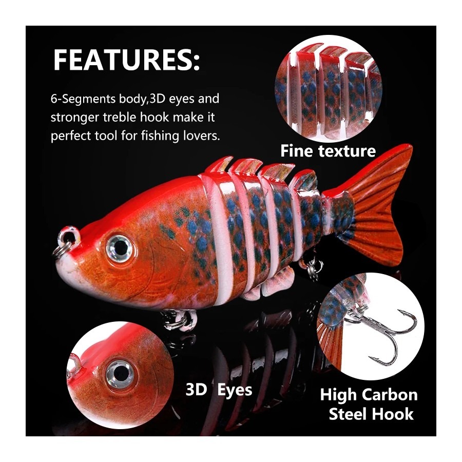 1 個 8 センチメートル 13 グラムリアルな釣りルアース - Fishing Lure Crankbait のレビューと価格
