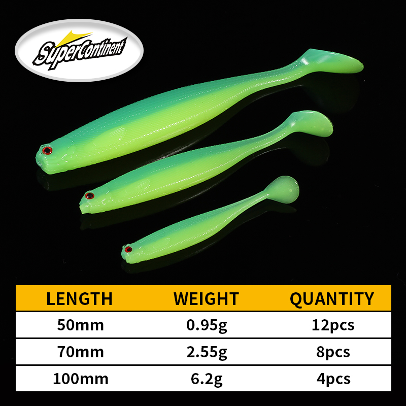 2022 超大陸 ShadTeez 5 センチメートル/7  - Fishing Lure Soft Plastic のレビューと価格