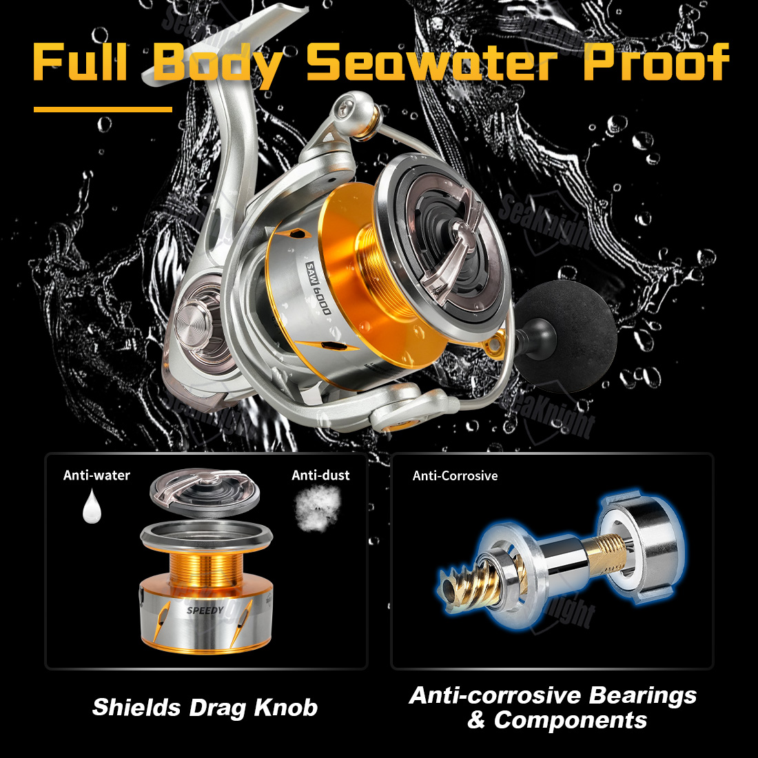SeaKnightブランド スピーディーソー 海水釣りスピニ - Kastking Reel Zephyr のレビューと価格