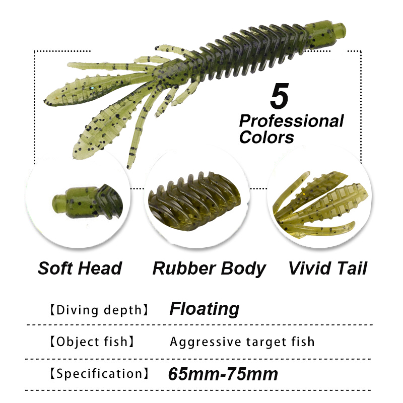 ワイストバス-釣り用のソフトシリコンベイトのセット,魚を捕ま - Fishing Lure Soft Plastic のレビューと価格