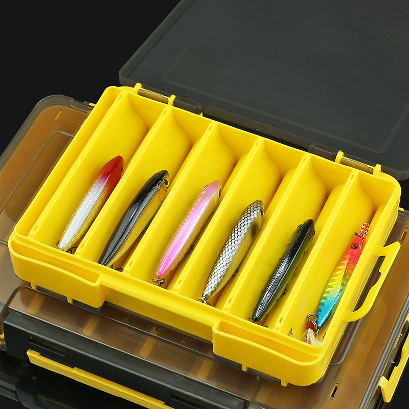 ❤️   両面釣り用ルアーボックス、12コンパートメント釣り - Fishing Lure Box のレビューと価格